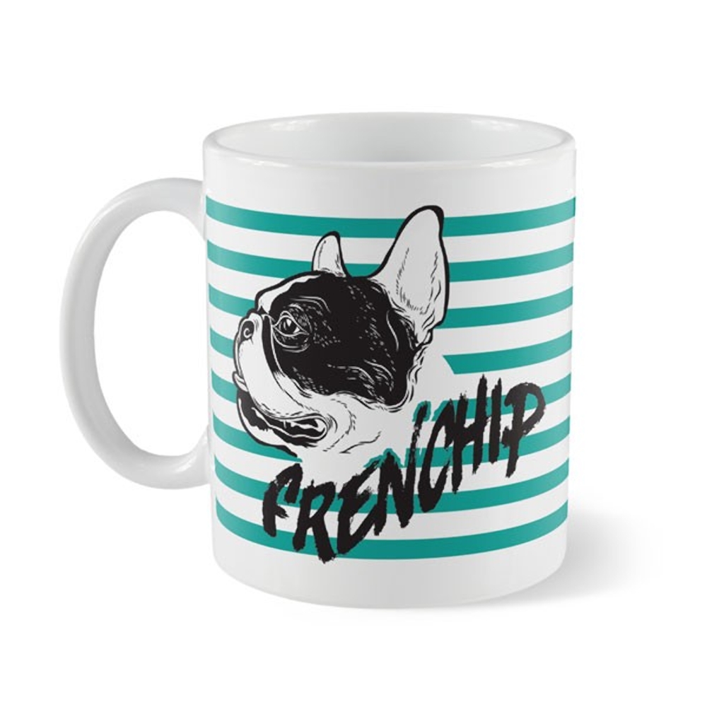 Caneca Cachorro Frenchip 320ml Ceramica 