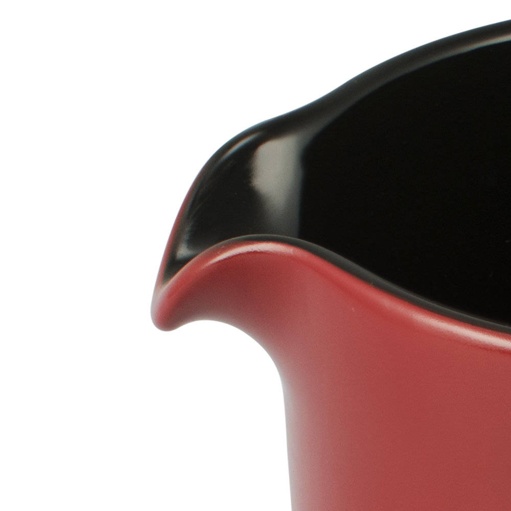Caneco Leiteira De Cerâmica 1 Litro -  Vermelho 
