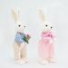 Casal De Coelhos De Páscoa Decoração Coelhinhos Românticos 60cm