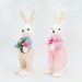 Casal De Coelhos De Páscoa Decoração Coelhinhos Românticos 60cm