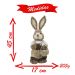 Casal De Coelhos De Páscoa Decoração Enfeite Coelhinhos - 45cm