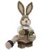 Casal De Coelhos De Páscoa Decoração Enfeite Coelhinhos - 45cm