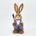 Casal De Coelhos De Páscoa Decoração Enfeite Coelhinhos - 46cm