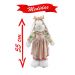 Casal De Coelhos De Páscoa Decoração Enfeite Coelhinhos - 55cm