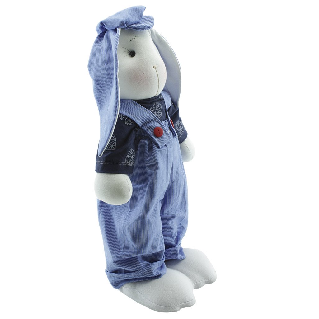 Casal De Coelhos De Páscoa Decoração Enfeite Coelhinhos - 55cm