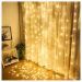 Cascata Cortina De Natal 780 LED Luz Amarela 8 Funções 5x3m 220V