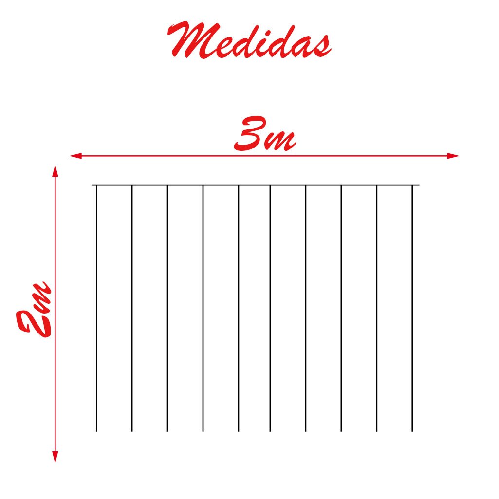 Cascata De Natal 320 LED Luz Amarela 8 Funções 3x2m 220V