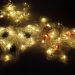 Cascata Pisca LEDs Decoração Árvore Natal Noel Amarelo De 3M