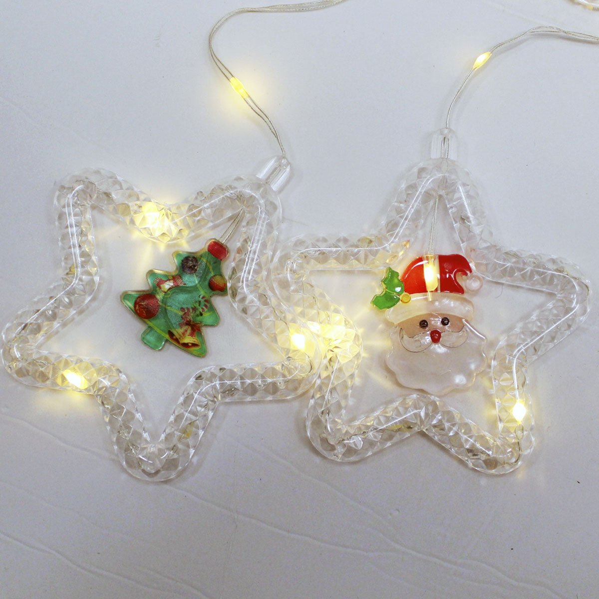 Cascata Pisca LEDs Decoração Árvore Natal Noel Amarelo De 3M