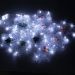 Cascata Pisca LEDs Decoração Árvore Natal Noel Branco De 3M