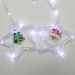 Cascata Pisca LEDs Decoração Árvore Natal Noel Branco De 3M