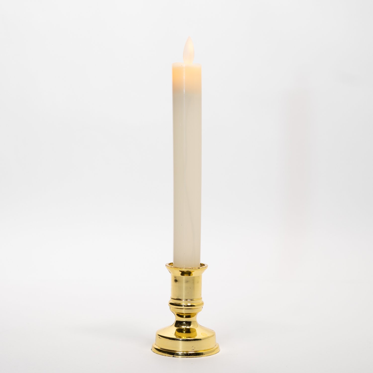 Castiçal Decorado 2 Velas Elétricas Mini Bolas Natal 25cm