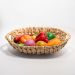 Cesto Oval Fruteira Enfeite Em Palha Seagrass Natural 33x25
