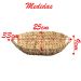 Cesto Oval Fruteira Enfeite Em Palha Seagrass Natural 33x25