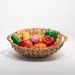 Cesto Redondo Fruteira Enfeite Palha Seagrass Natural 30cm
