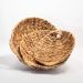Cesto Redondo Fruteira Enfeite Palha Seagrass Natural 30cm