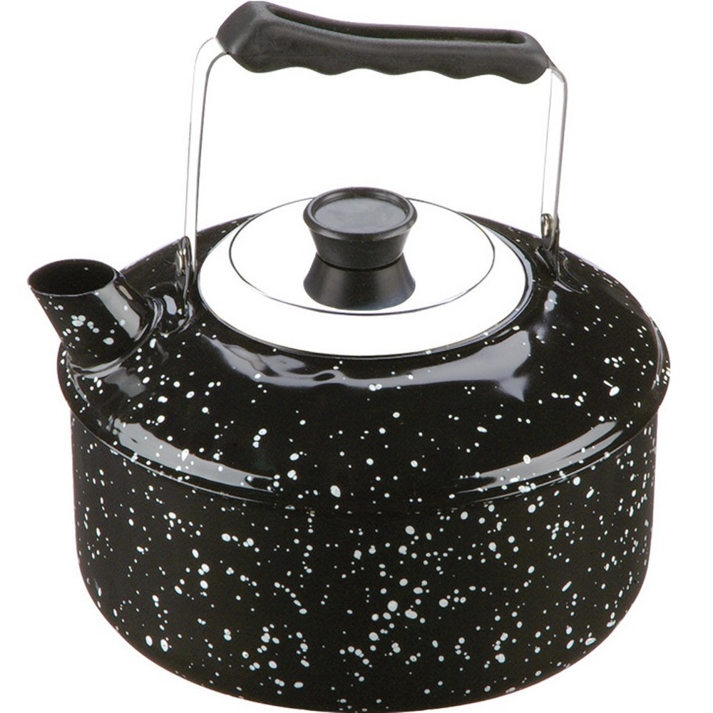 Chaleira Esmaltada Grande 3 Litros com Alça Articulável e Tampa 