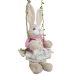 Coelha Balanço de Páscoa Enfeite Decorativo 44cm