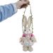 Coelha Balanço de Páscoa Enfeite Decorativo 44cm