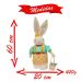 Coelha De Páscoa Ajustável Decoração Enfeite Tecido Coelhinha 74cm
