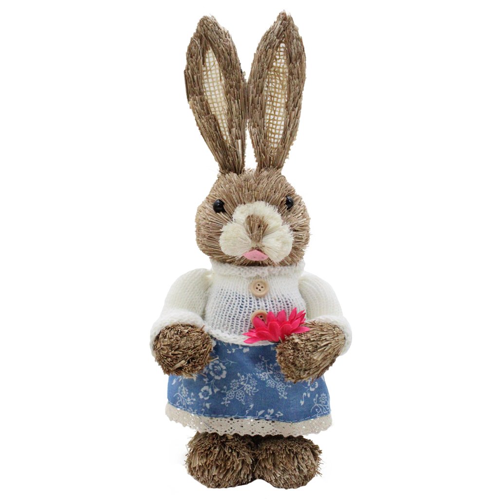 Coelha De Páscoa Decoração Enfeite Coelhinha 31 cm