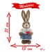 Coelha De Páscoa Decoração Enfeite Coelhinha 31 cm
