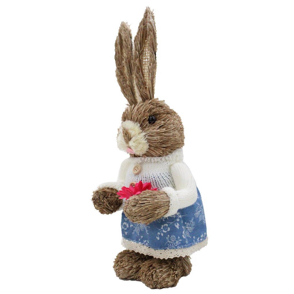 Coelha De Páscoa Decoração Enfeite Coelhinha 31 cm