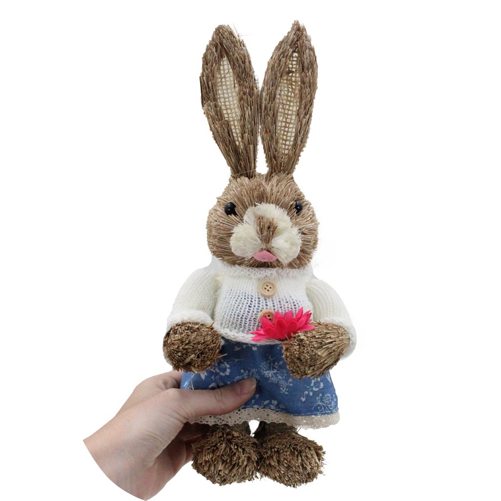Coelha De Páscoa Decoração Enfeite Coelhinha 31 cm