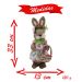 Coelha De Páscoa Decoração Enfeite Coelhinha 33cm