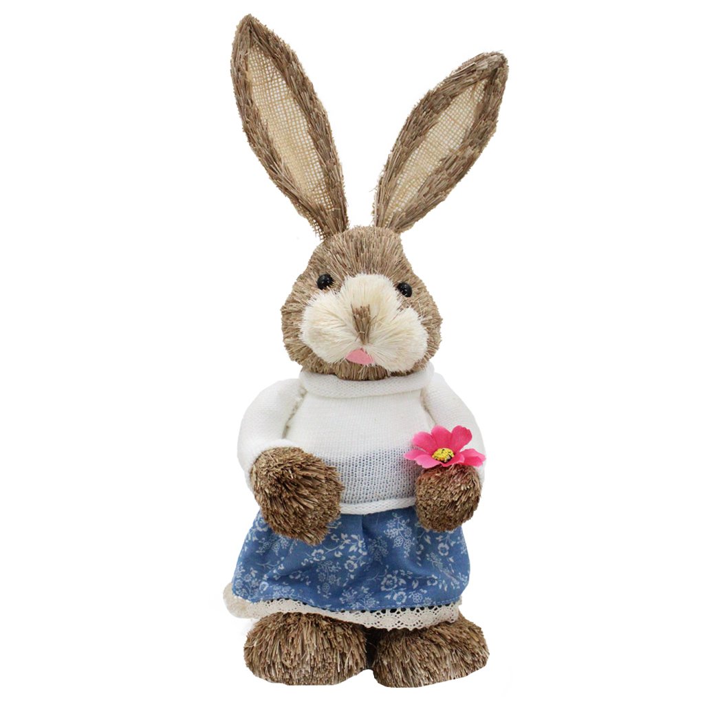 Coelha De Páscoa Decoração Enfeite Coelhinha 45cm