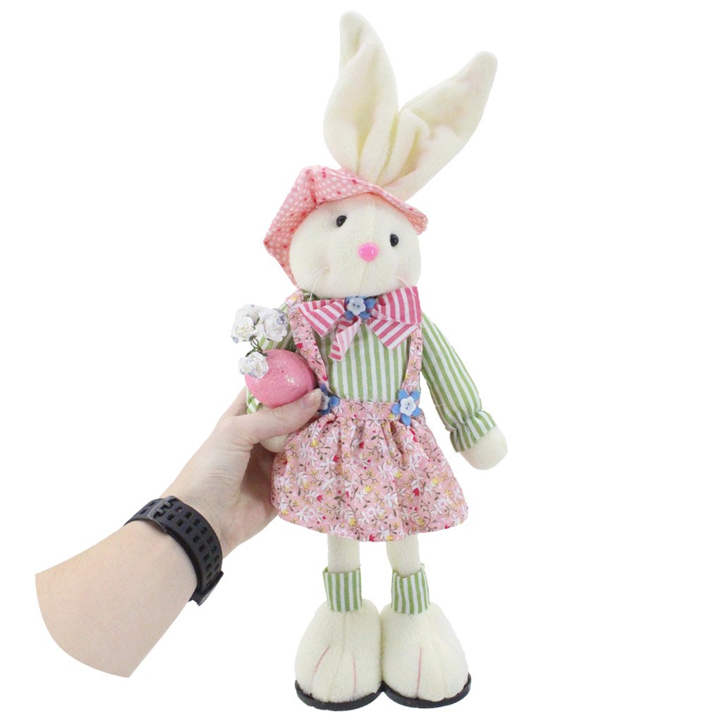 Coelha De Páscoa Decoração Enfeite Coelhinha 48cm