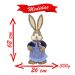 Coelha De Páscoa Decoração Enfeite Coelhinha 62cm