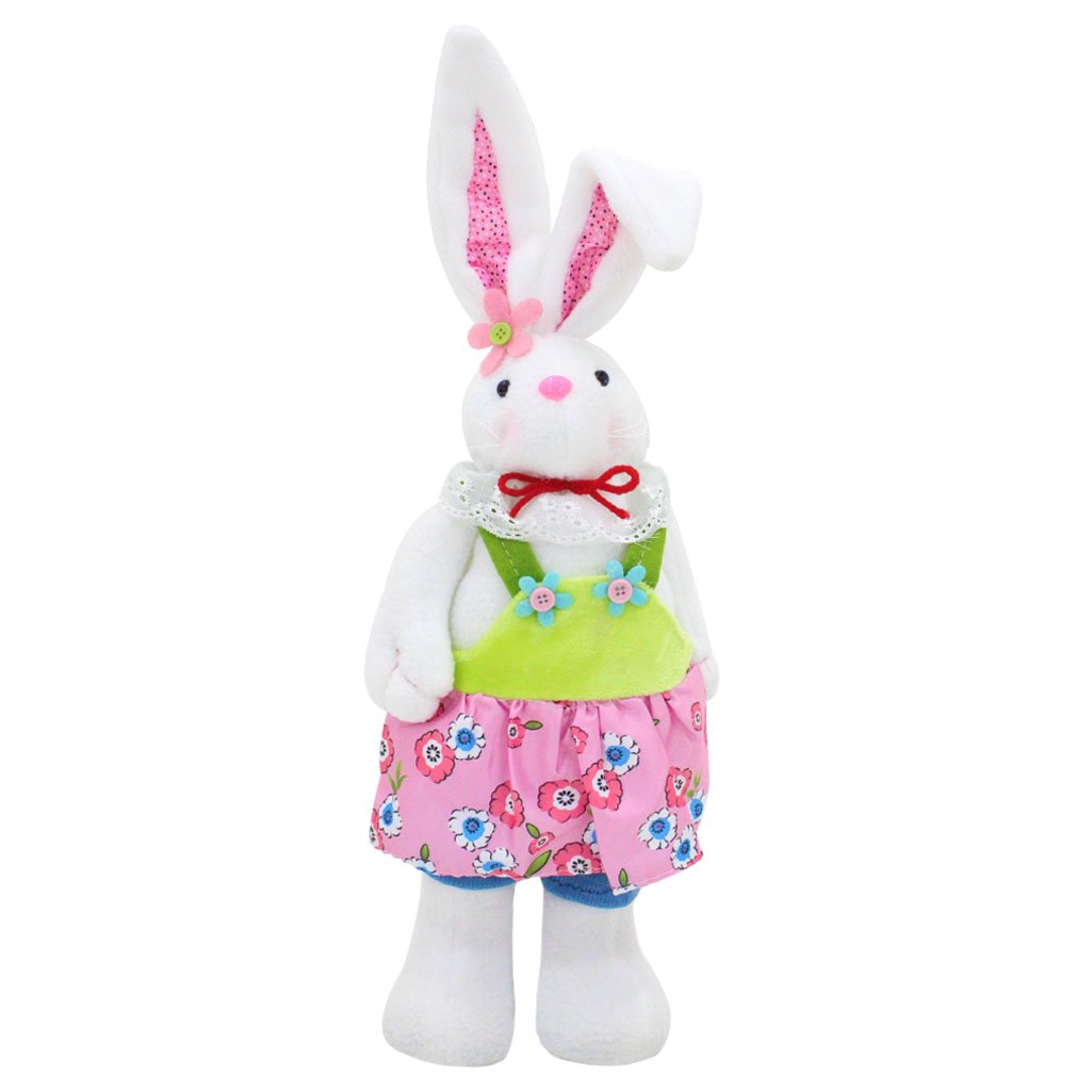 Coelha De Páscoa Decoração Enfeite Tecido Coelhinha 47cm