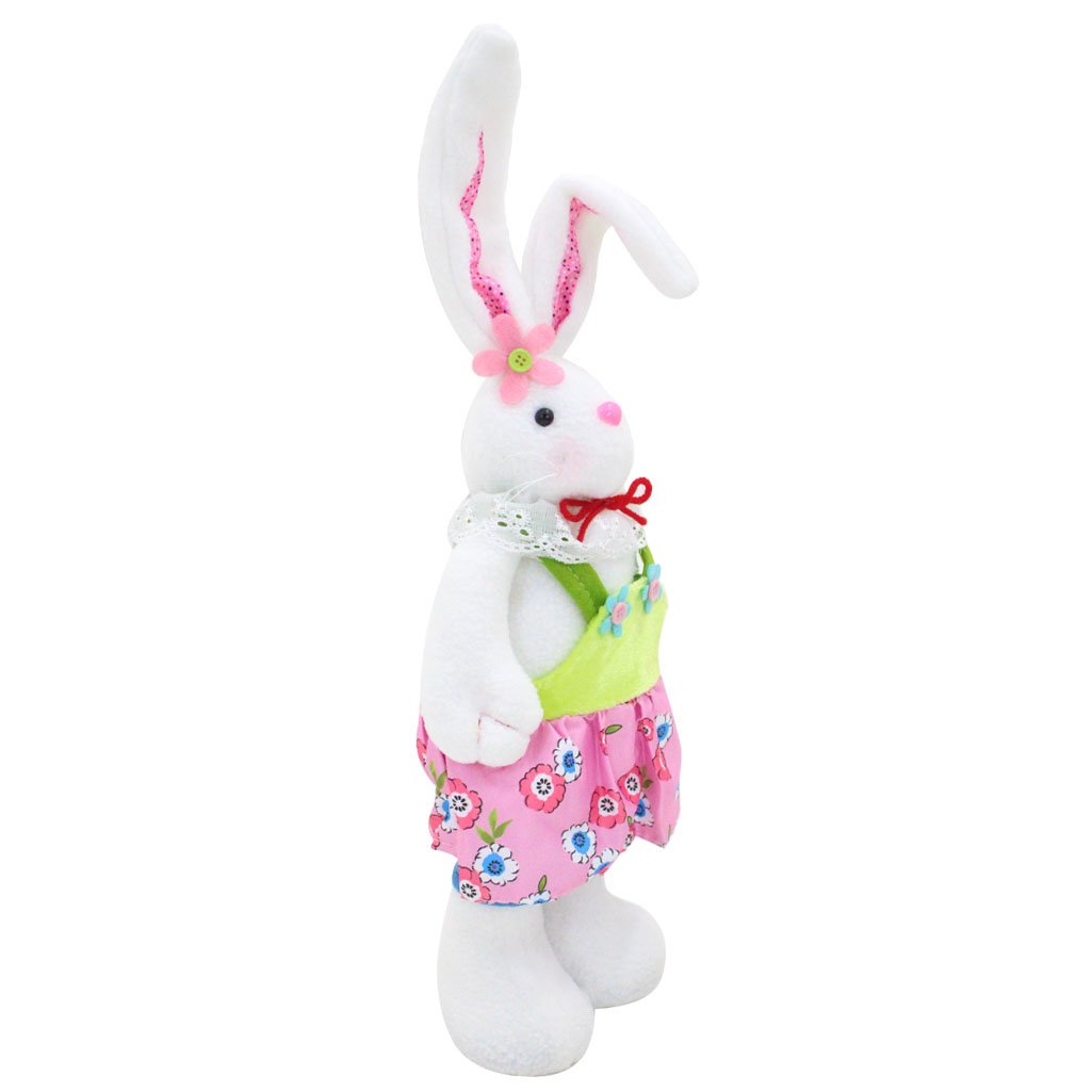 Coelha De Páscoa Decoração Enfeite Tecido Coelhinha 47cm