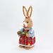Coelha De Páscoa Decoração Enfeite em Palha Coelhinha Xadrez 54cm
