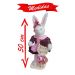 Coelha de Páscoa Chocolateira Artesanal 50cm