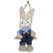 Coelho Balanço de Páscoa Enfeite Decorativo 44cm