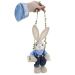 Coelho Balanço de Páscoa Enfeite Decorativo 44cm