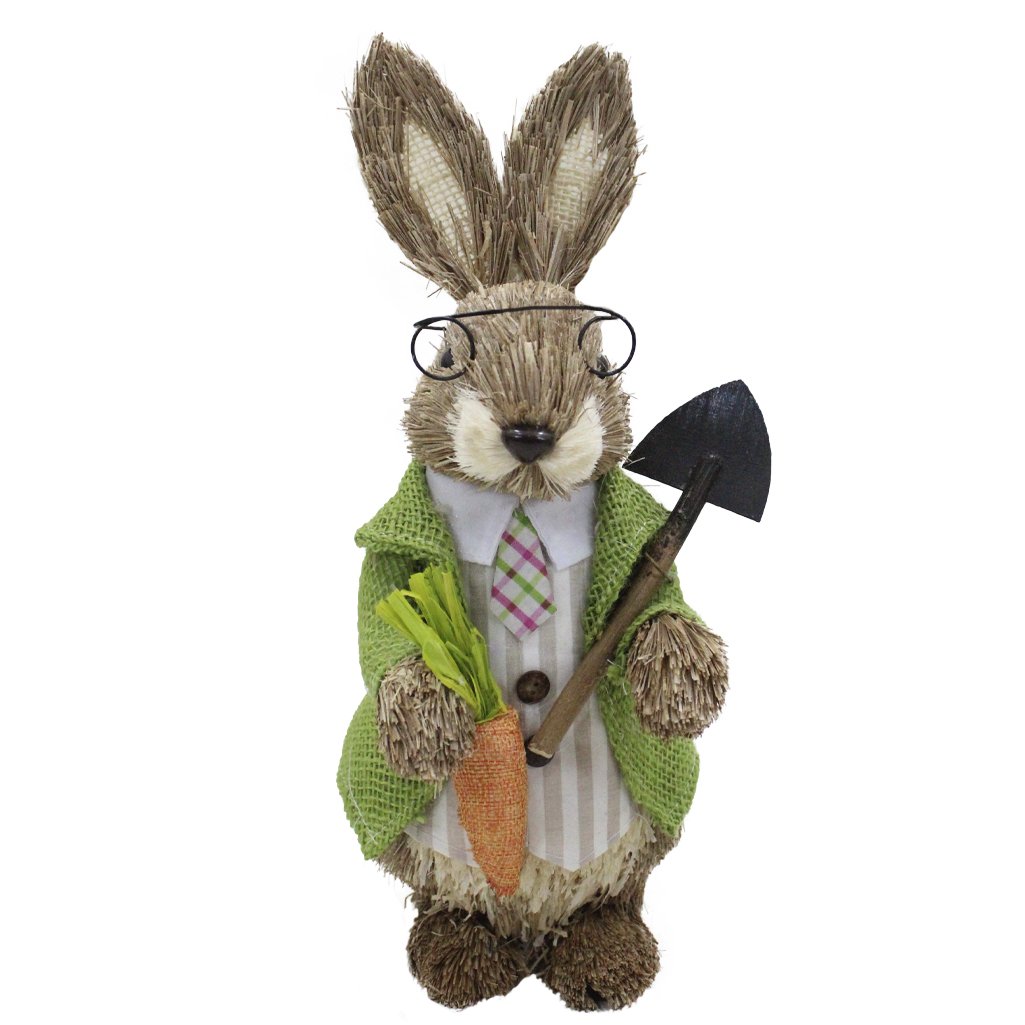 Coelho De Páscoa Decoração Enfeite Coelhinho 33cm