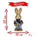 Coelho De Páscoa Decoração Enfeite Coelhinho 35cm