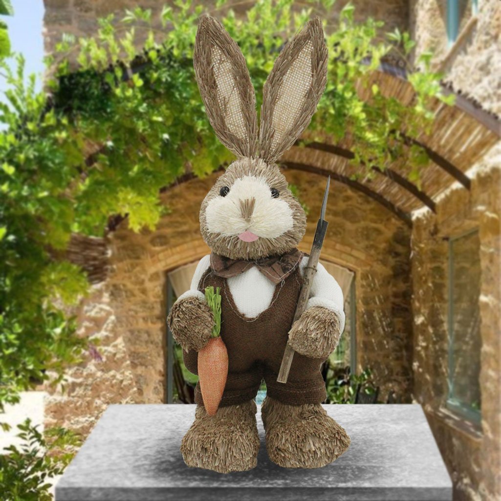 Coelho De Páscoa Decoração Enfeite Coelhinho 44cm