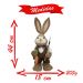 Coelho De Páscoa Decoração Enfeite Coelhinho 44cm