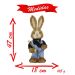 Coelho De Páscoa Decoração Enfeite Coelhinho 47cm
