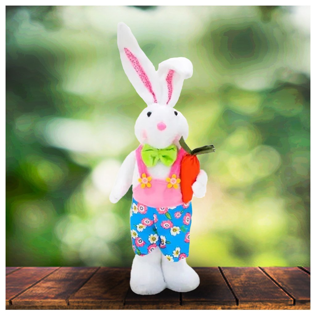 Coelho De Páscoa Decoração Enfeite Coelhinho 48cm