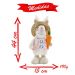 Coelho De Páscoa Decoração Enfeite Coelhinho Tecido 44cm