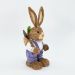Coelho De Páscoa Decoração Palha Coelhinho Trabalhador 46cm