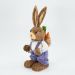 Coelho De Páscoa Decoração Palha Coelhinho Trabalhador 46cm