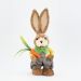 Coelho De Páscoa Decoração em Palha Coelhinho Fazendeiro 48cm