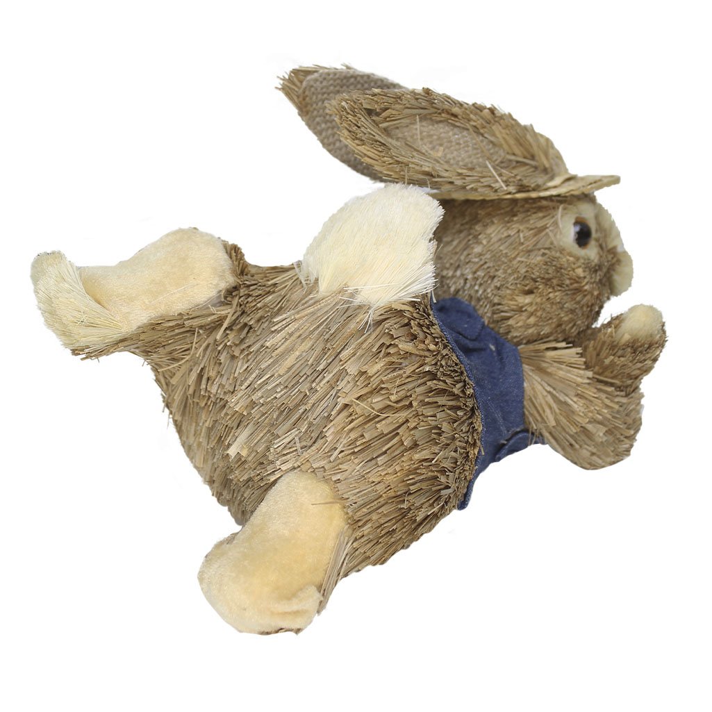 Coelho Macho De Páscoa Deitada Decoração Enfeite Coelhinho 24cm