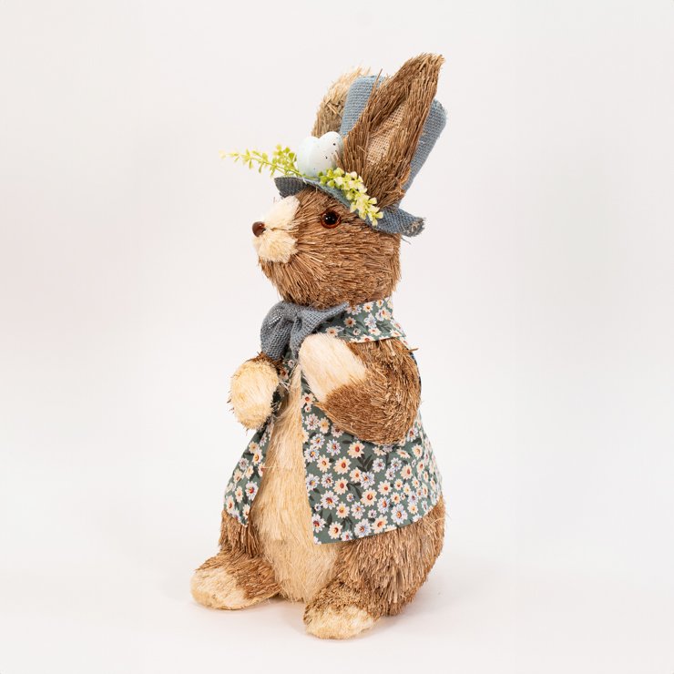 Coelho de Páscoa Decoração Coelhinho de Roupa Florida 46cm